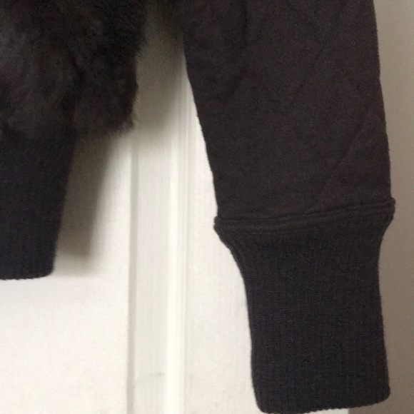 Real rabbit fur. Reverse winter jacket from AQUA - Picture 4 of 7